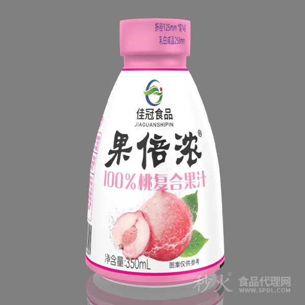 佳冠食品果倍浓桃复合果汁350ml