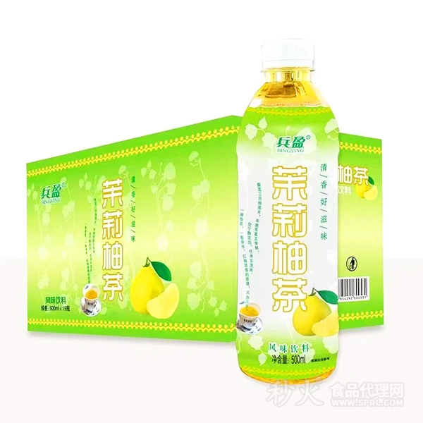 兵盈茉莉柚茶风味饮料500mlx15瓶