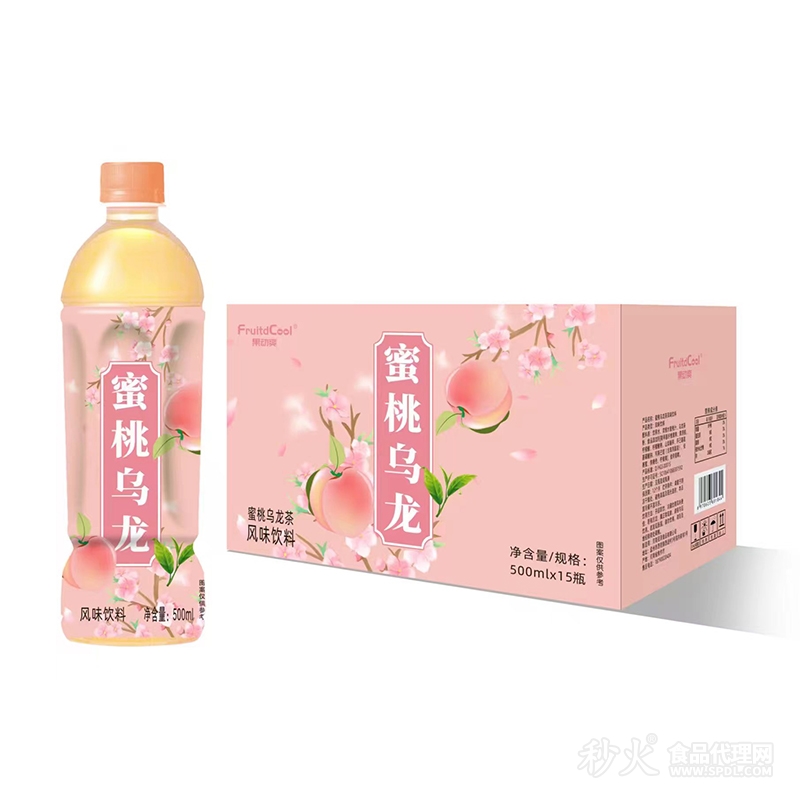 果动爽蜜桃乌龙500mlx15瓶