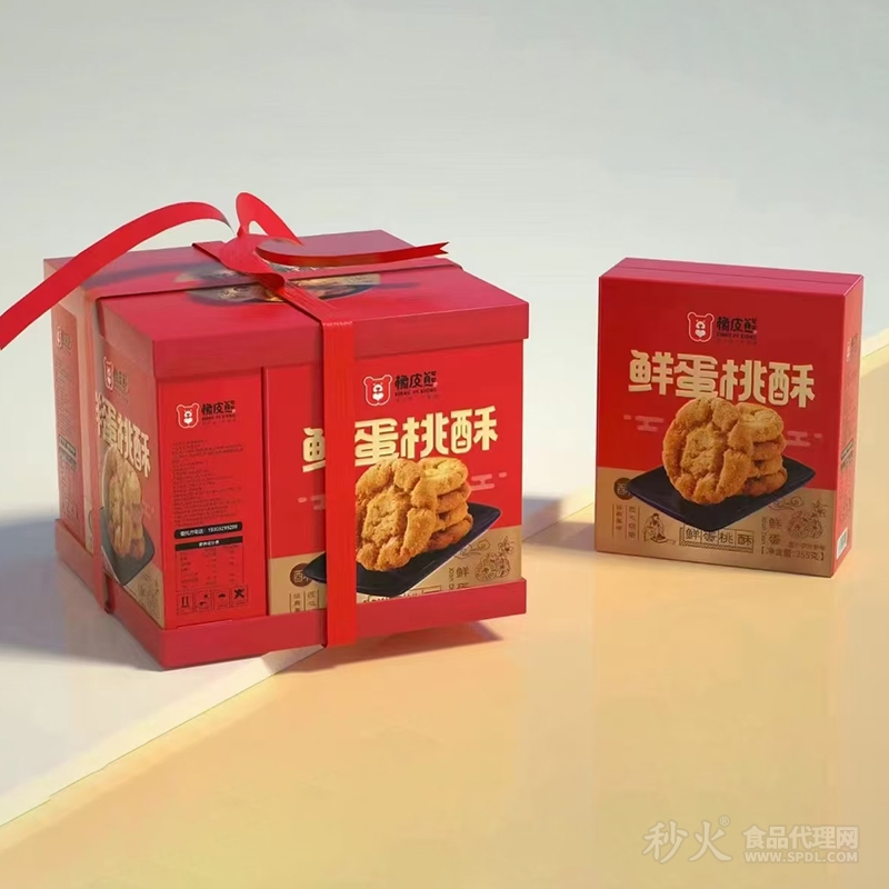 橡皮熊鲜蛋桃酥255g