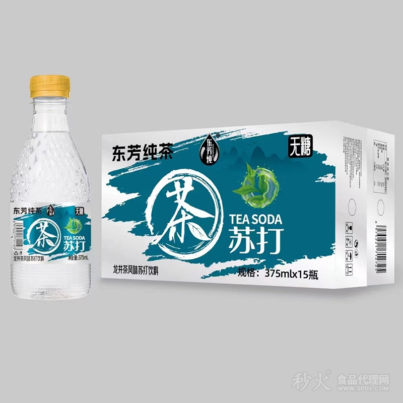 东芳纯茶龙井茶风味苏打饮料375mlx15瓶