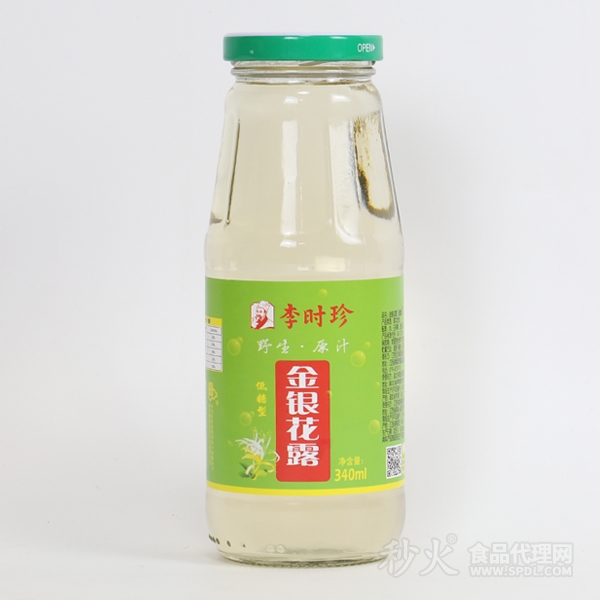 李时珍金银花露低糖型340ml