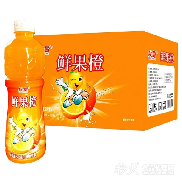 兵盈鲜果橙饮品标箱