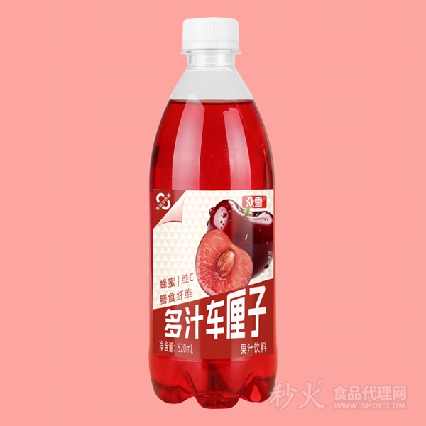 众雪多汁车厘子果汁饮料520ml