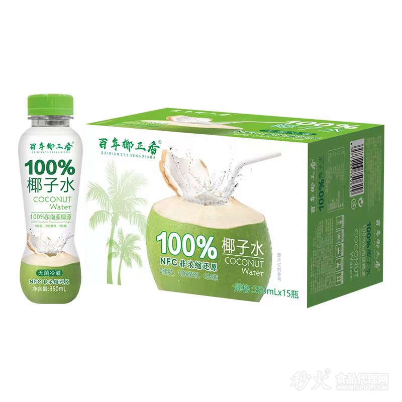 百年椰正香100%椰子水350mlx15瓶