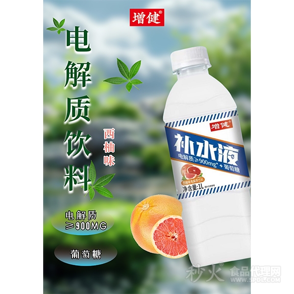 增健电解质葡萄糖补水液西柚味1L