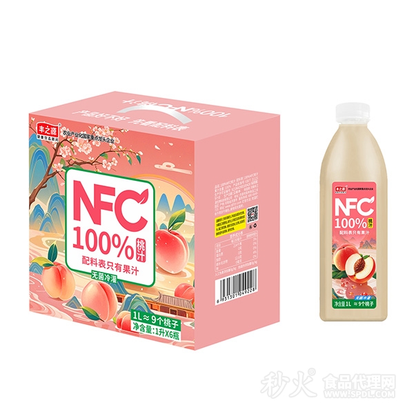 丰之源NFC桃汁1L×6瓶