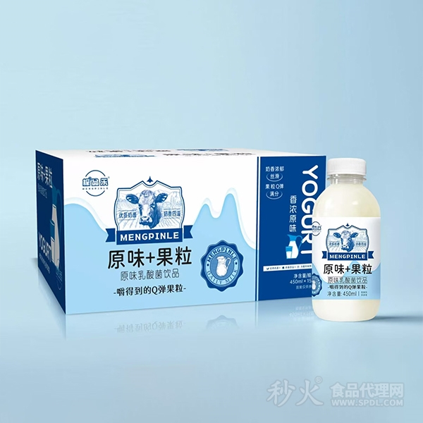 檬品乐原味果粒乳酸菌饮品450mlx15瓶