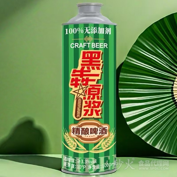 黑犇原浆精酿啤酒1000ml