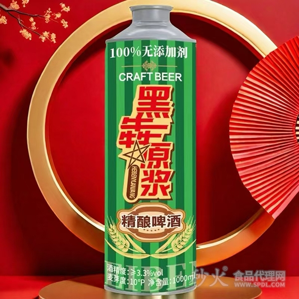 黑犇原浆精酿啤酒1000ml