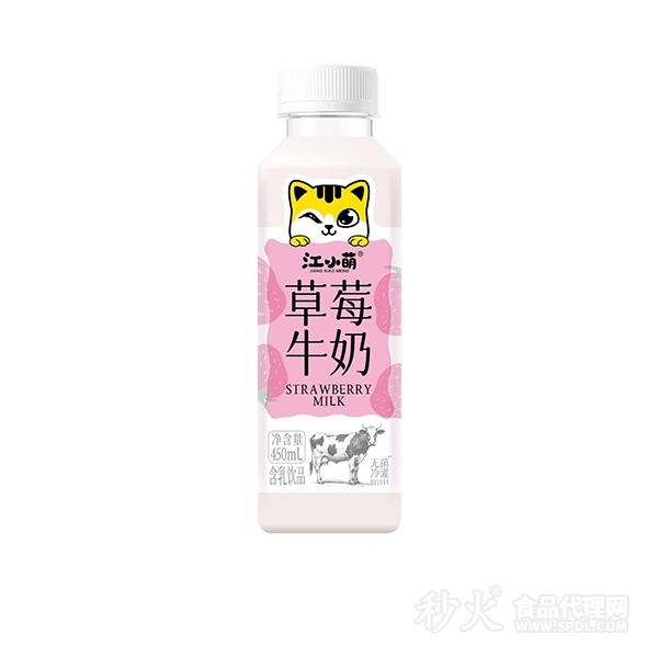 江小萌草莓牛奶450ml