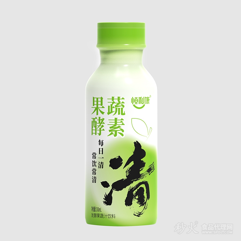 恒利康清果蔬酵素青苹果风味350mlx15瓶