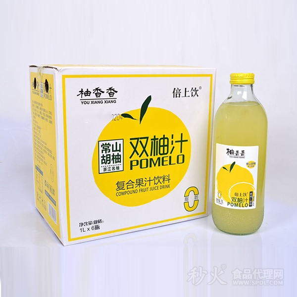 柚香香倍上饮双柚汁1Lx6瓶