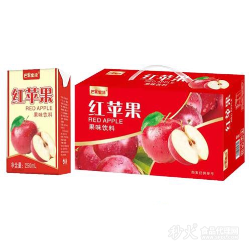 巴果蜜语红苹果果味饮料250ml