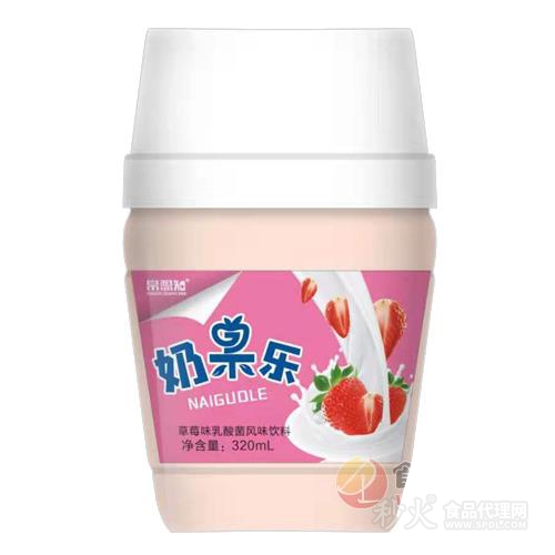 常想知奶果乐草莓味乳酸菌320ml