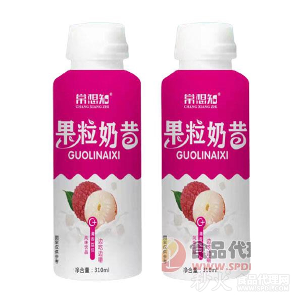 常想知果粒奶昔荔枝味310ml