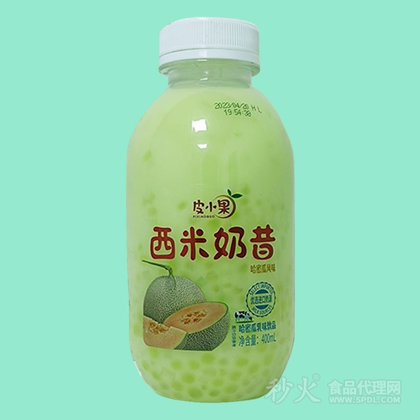 皮小果西米奶昔哈密瓜味400ml