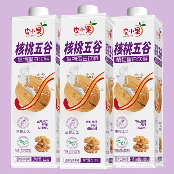 皮小果核桃五谷饮品方盒1.25L