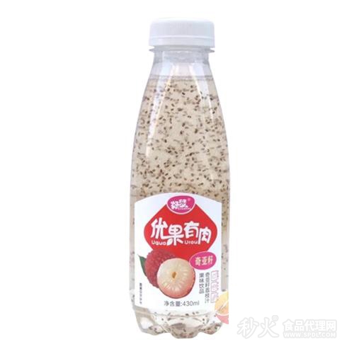 好梦优果有肉奇亚籽荔枝汁430ml