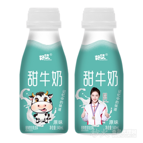 好梦甜牛奶原味340ml