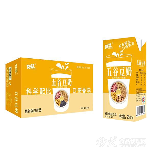 好梦五谷豆奶250ml