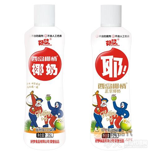 好梦西岛椰情椰奶1.25L