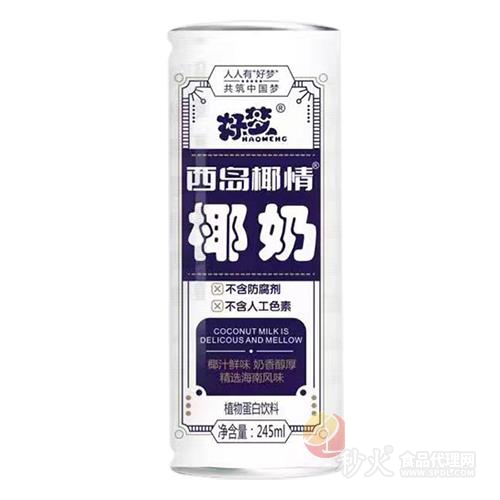 好梦西岛椰情椰奶245ml