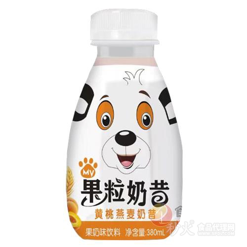 和清堂黄桃燕麦果粒奶昔380ml