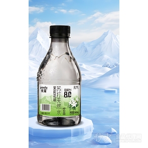 优露茉莉花味苏打天然水360ml