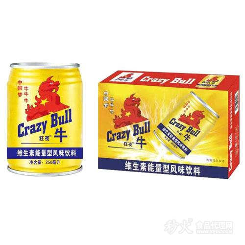 狂夜牛维生素能量型风味饮料250ml