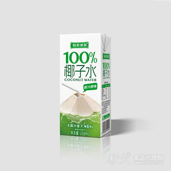 恒养冰泉100%椰子水250ml