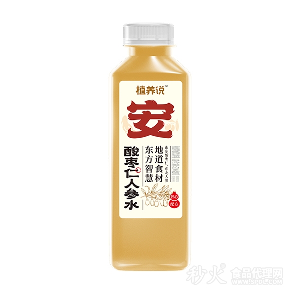 植养说酸枣仁人参水植物饮料500ml