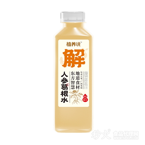 植养说人参葛根水植物饮料500ml