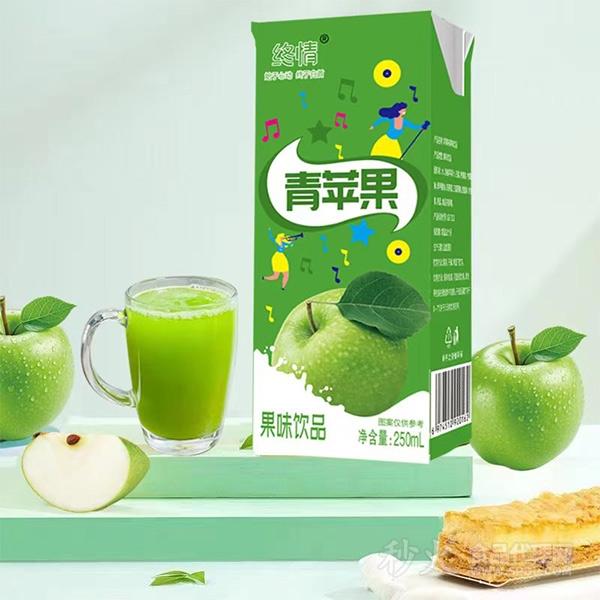 终情青苹果果味饮料250ml