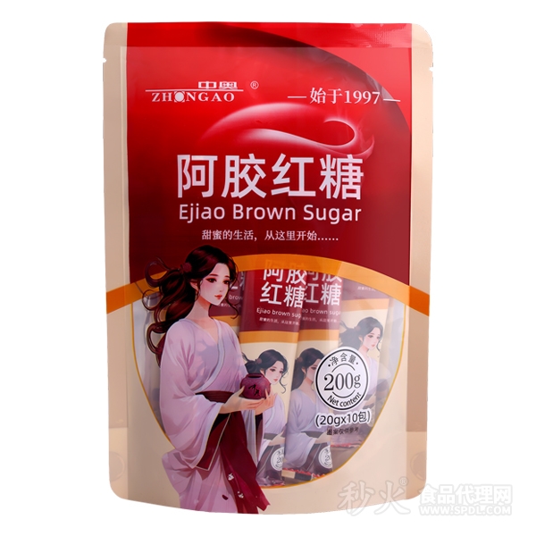 中奥阿胶红糖袋装200g