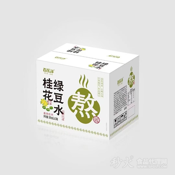 百乐洋桂花绿豆水500mlx15瓶