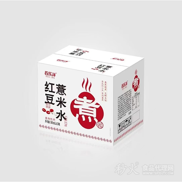 百乐洋红豆薏米水500mlx15瓶