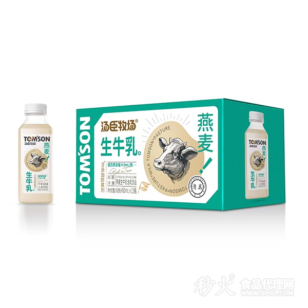 汤臣牧场燕麦生牛乳450mlx15瓶