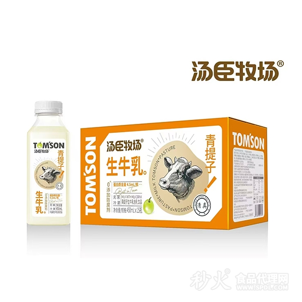 汤臣牧场青提子生牛乳450mlx15瓶